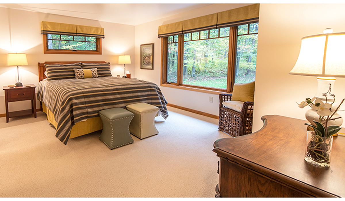 Well-appointed, spacious bedrooms provide a good night's rest.