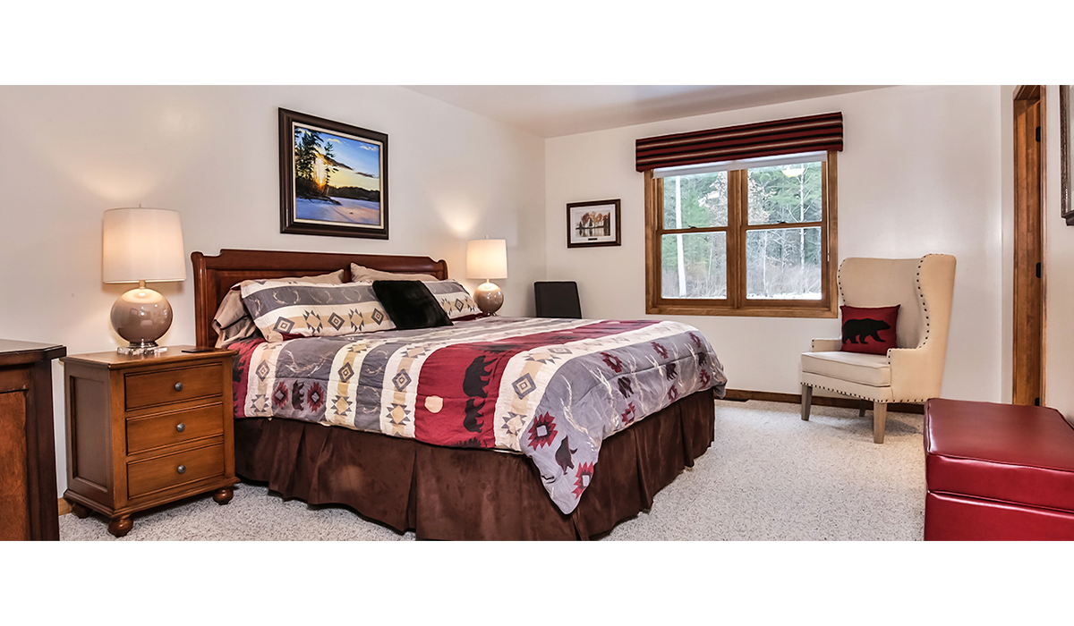 Enjoy a good night's sleep in one of three furnished bedrooms.