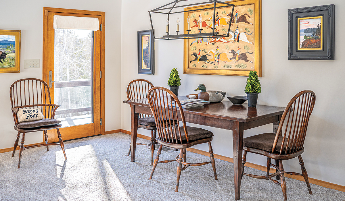 Bright open eating area.