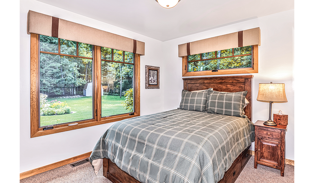 Bright, airy and inviting with plenty of natural light.