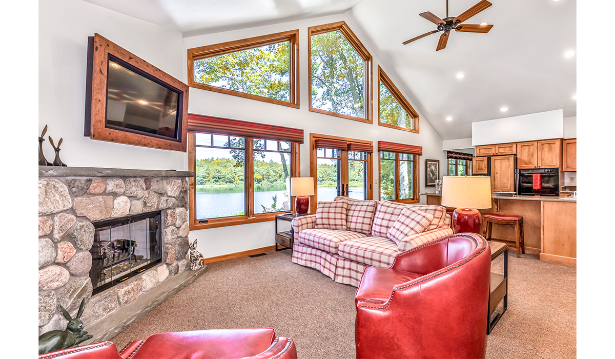 Spacious living room provides the perfect gathering spot.