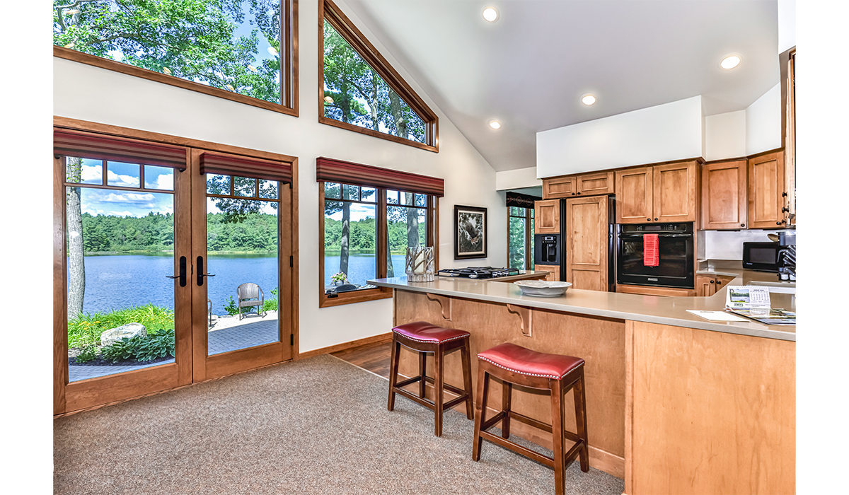 Enjoy making meals while you take in the beautiful views.